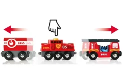 Brio Wooden Toys | Trains & Train Sets>Rescue Firefighting Train 4 pieces