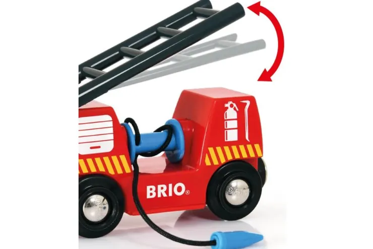 Brio Wooden Toys | Trains & Train Sets>Rescue Firefighting Train 4 pieces