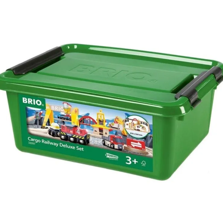 Brio Wooden Toys | Trains & Train Sets>World Cargo Railway Deluxe Set