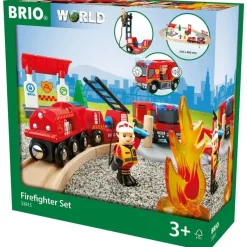 Brio Wooden Toys | Trains & Train Sets>World Firefighter Set