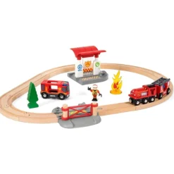 Brio Wooden Toys | Trains & Train Sets>World Firefighter Set