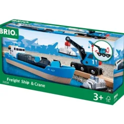 Brio Trains & Train Sets | Transport Toys>World Freight Ship and Crane