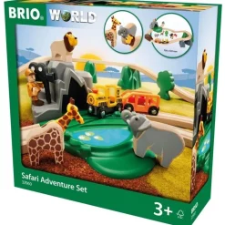 Brio Wooden Toys | Trains & Train Sets>World Safari Adventure Set 26 Piece