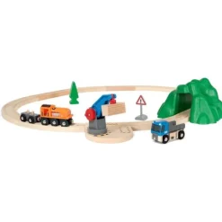Brio Wooden Toys | Trains & Train Sets>* World Starter Lift & Load Set A