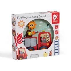 Classic World Wooden Toys | Activities & Learning>Fire Engine Busy Board