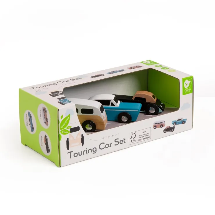 Classic World Wooden Toys | Transport Toys>Touring Car Set