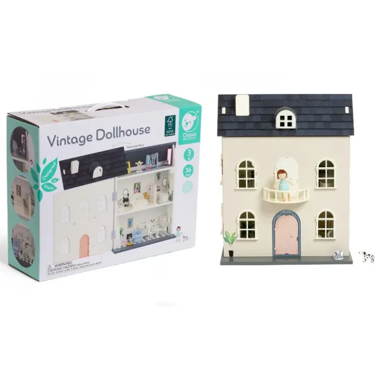 Classic World Wooden Toys | Dolls>Vintage Dolls House