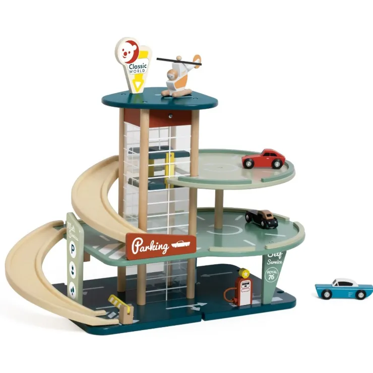 Classic World Pretend Play | Wooden Toys>Vintage Garage