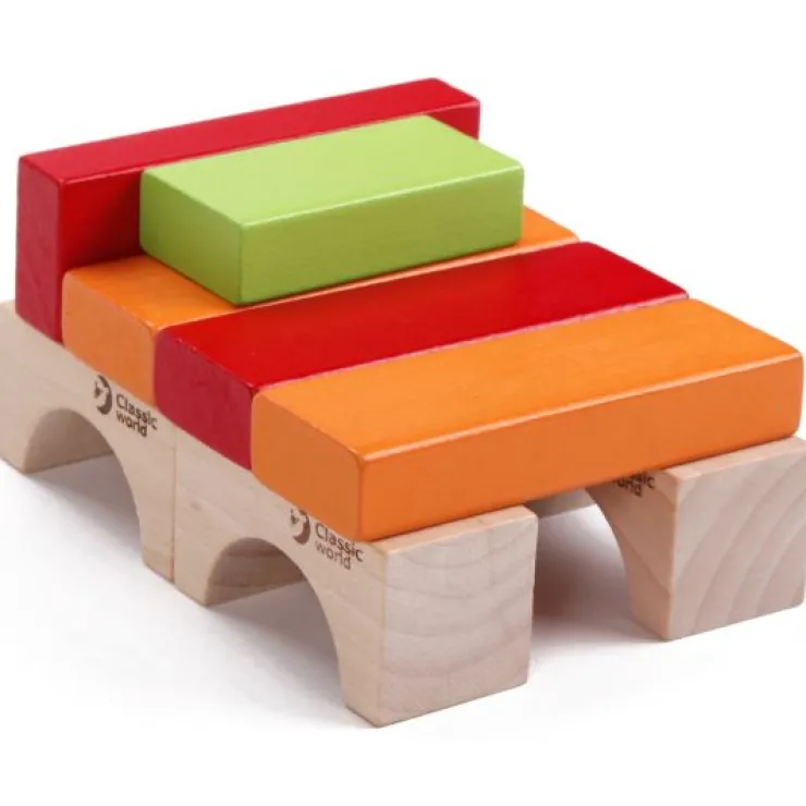 Classic World Wooden Toys | Building Blocks>Wooden Blocks - 100 pc