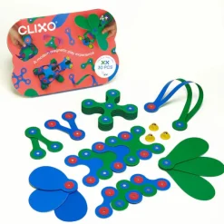 Clixo Steam Toys | Magnetic Construction>Crew Pack - Blue/Green (30pc)