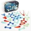 Clixo Steam Toys | Magnetic Construction>Ocean Creatures Glow Pack (24pc)