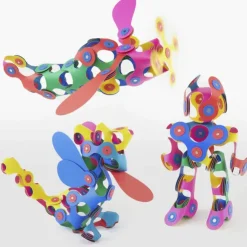 Clixo Steam Toys | Magnetic Construction>Super Rainbow Pack (60pc)