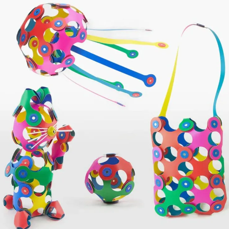 Clixo Steam Toys | Magnetic Construction>Super Rainbow Pack (60pc)
