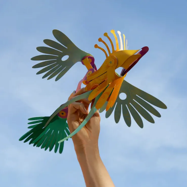Clixo Steam Toys | Magnetic Construction>Tropical Birds (22pc)