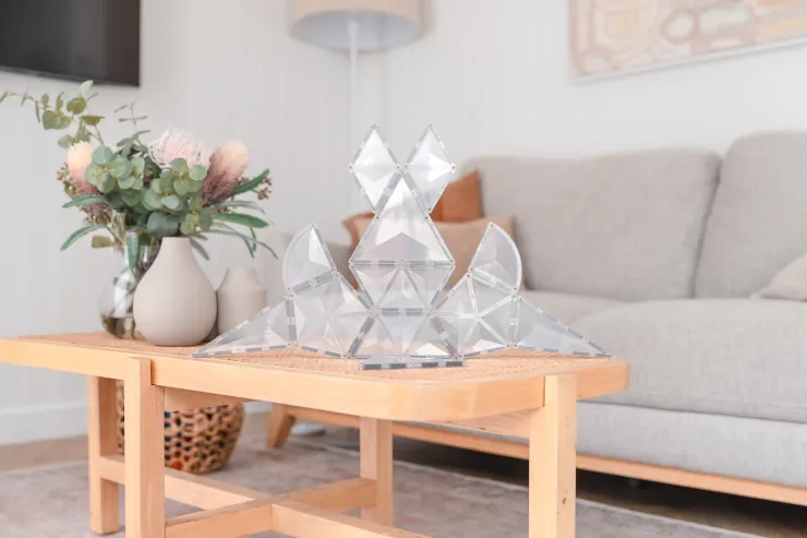 Connetix Building Sets | Magnetic Tiles>Clear Shape Expansion Pack 24pc