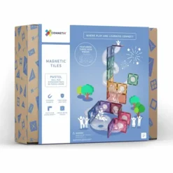 Connetix Building Sets | Magnetic Tiles>Pastel Ball Run Expansion pack 80 pc