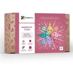 Connetix Building Sets | Magnetic Tiles>Pastel Geometry Pack 40pc