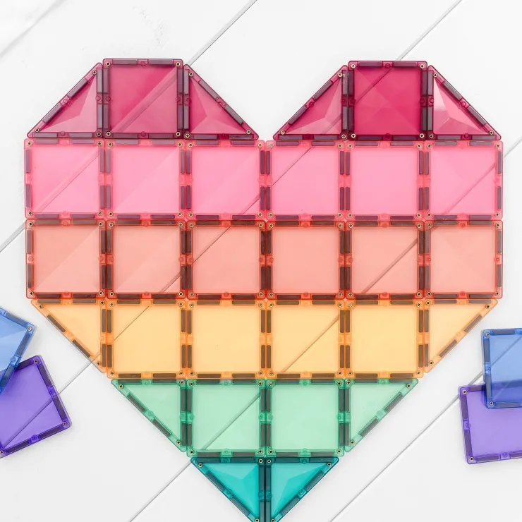 Connetix Building Sets | Magnetic Tiles>Pastel Mega Pack 202 pc