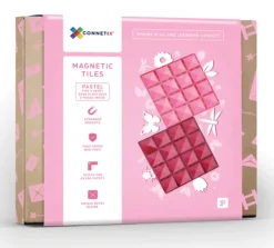 Connetix Magnetic Construction | Building Sets>Pastel Pink & Berry Base Plate 2 pc