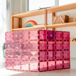 Connetix Magnetic Construction | Building Sets>Pastel Pink & Berry Base Plate 2 pc
