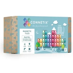 Connetix Building Sets | Magnetic Tiles>Pastel Rectangle Pack 24pc