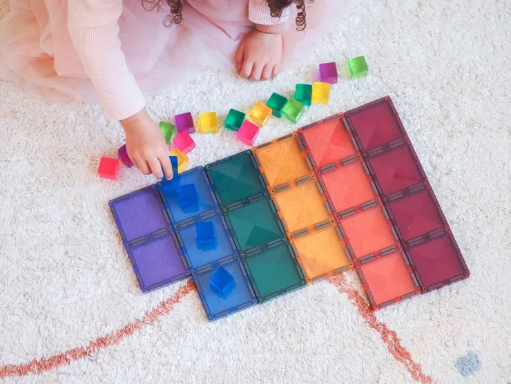 Connetix Building Sets | Magnetic Tiles>Pastel Rectangle Pack 24pc