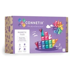 Connetix Building Sets | Magnetic Tiles>Pastel Starter Pack 64pc