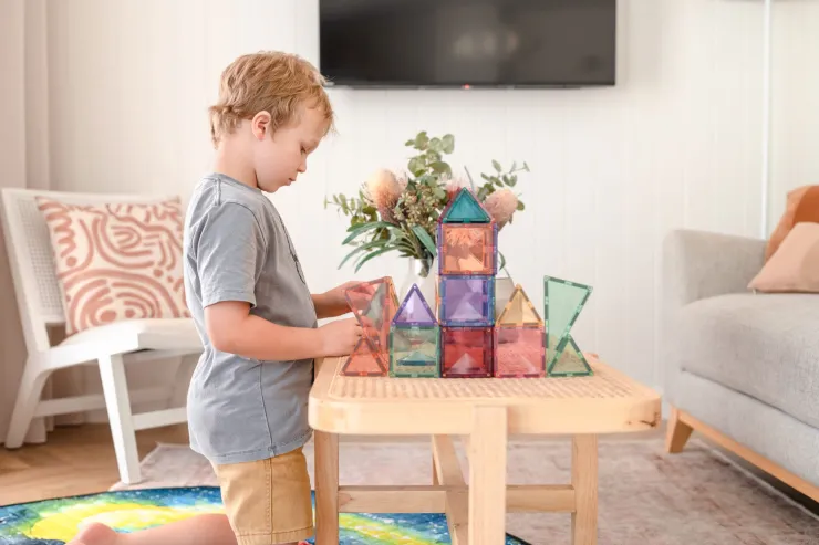 Connetix Building Sets | Magnetic Tiles>Pastel Starter Pack 64pc