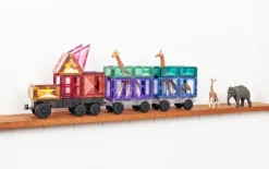 Connetix Building Sets | Magnetic Tiles>Pastel Transport Pack 50pc