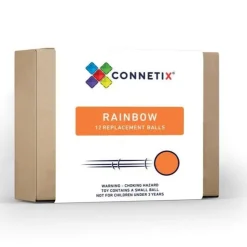 Connetix Building Sets | Magnetic Tiles>Rainbow Ball Pack 12 pc