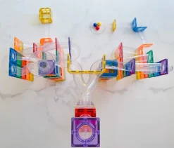 Connetix Building Sets | Magnetic Tiles>Rainbow Ball Run Pack 92pc