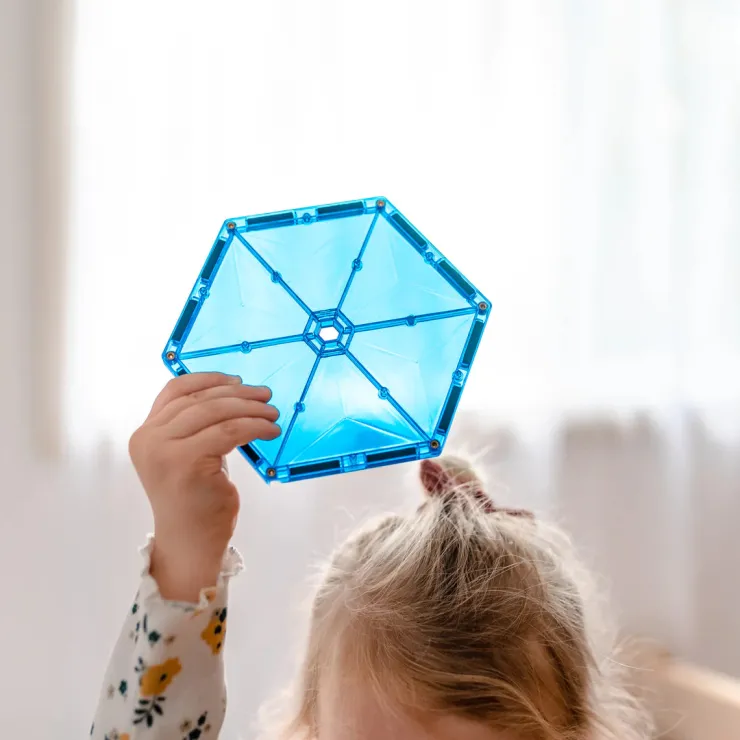 Connetix Building Sets | Magnetic Tiles>Rainbow Geometry Pack 30pc