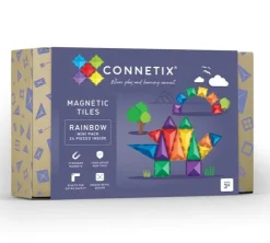 Connetix Building Sets | Magnetic Tiles>Rainbow Mini Pack 24pc