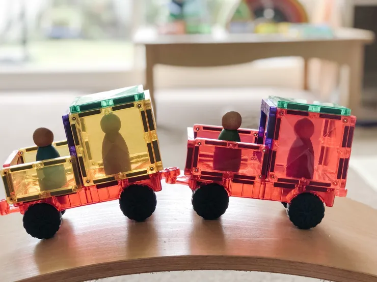 Connetix Building Sets | Magnetic Tiles>Rainbow Motion Pack 24pc