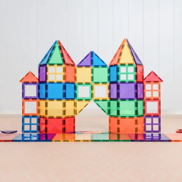 Connetix Building Sets | Magnetic Tiles>Rainbow Starter Pack 60pc
