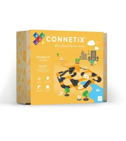 Connetix Building Sets | Magnetic Tiles>Roads, Ramps & Intersections Pack 16pc