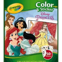 Crayola Drawing, Colouring & Painting | Stationary & Stickers>Colour & Sticker Book Disney Princess