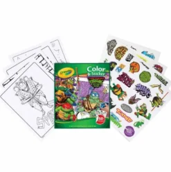 Crayola Drawing, Colouring & Painting | Stationary & Stickers>Colour & Sticker Book - Teenage Mutant Ninja Turtles