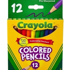 Crayola Art Supplies | Drawing, Colouring & Painting>Coloured Pencils Half-Size 12Pk
