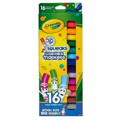 Crayola Art Supplies | Drawing, Colouring & Painting>Pipsqueaks Washable Markers 16pk