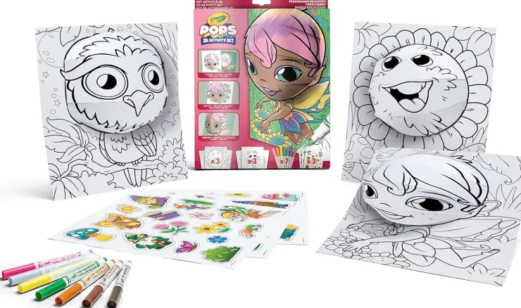 Crayola Art Supplies | Drawing, Colouring & Painting>* POPS 3D Activity Set Enchanted