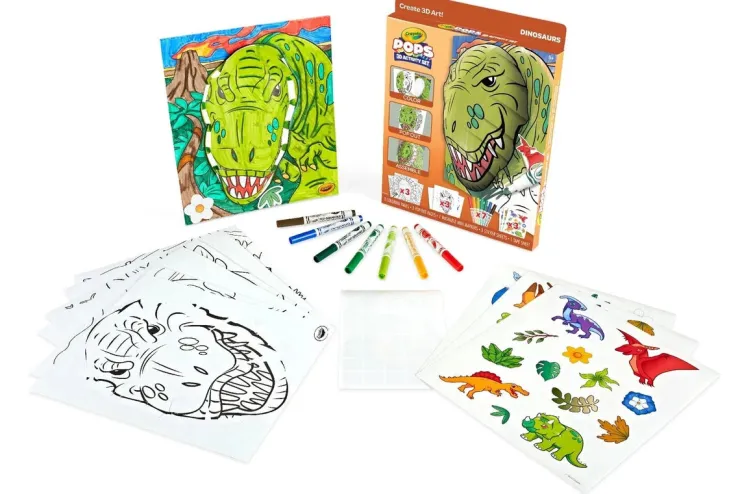 Crayola Art Supplies | Drawing, Colouring & Painting>* POPS 3D Activity Set Dinosaurs