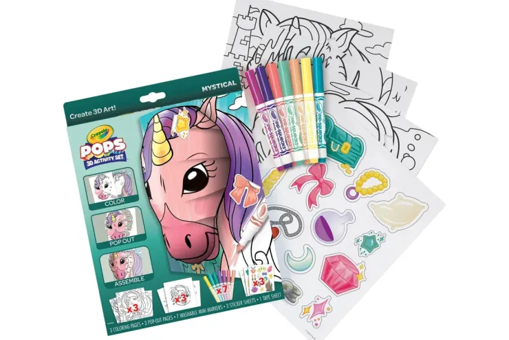 Crayola Art Supplies | Drawing, Colouring & Painting>* POPS 3D Activity Set Mystical Creatures