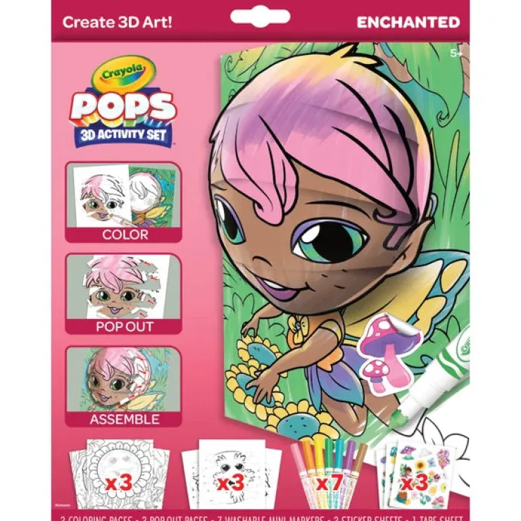 Crayola Art Supplies | Drawing, Colouring & Painting>* POPS 3D Activity Set Enchanted