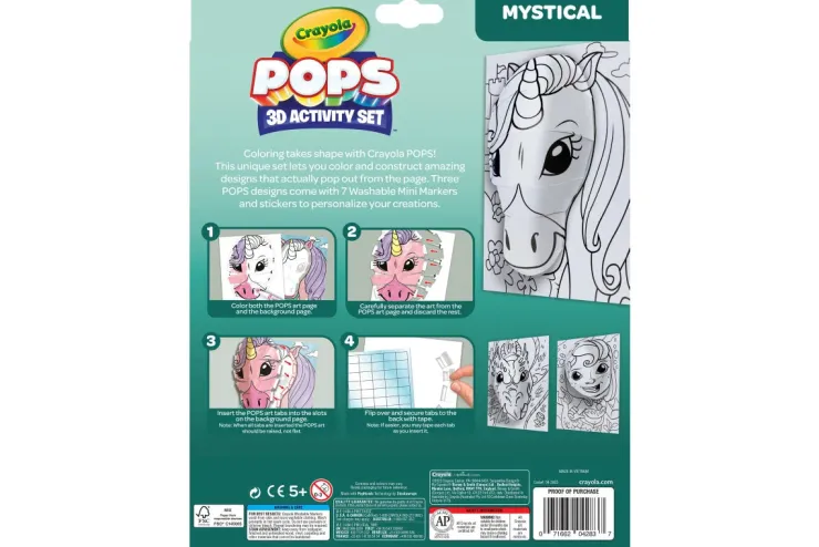 Crayola Art Supplies | Drawing, Colouring & Painting>* POPS 3D Activity Set Mystical Creatures