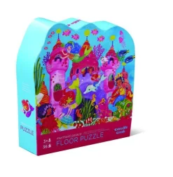 Crocodile Creek Jigsaw Puzzles | 3 Years+>36pc Floor Puzzle - Mermaid Palace