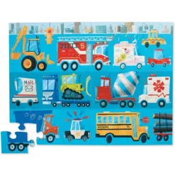 Crocodile Creek Jigsaw Puzzles | 3 Years+>36pc Floor Puzzle - Fire Truck