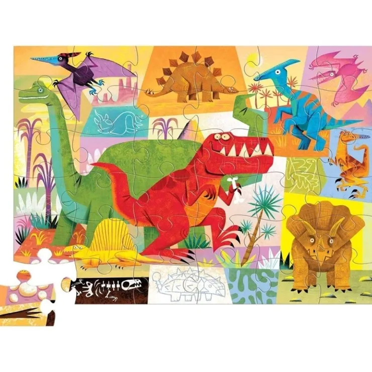 Crocodile Creek Jigsaw Puzzles | 3 Years+>36pc Floor Puzzle - Dinosaur
