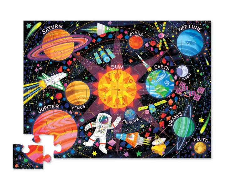 Crocodile Creek Jigsaw Puzzles | 3 Years+>36pc Floor Puzzle - Space Explorer