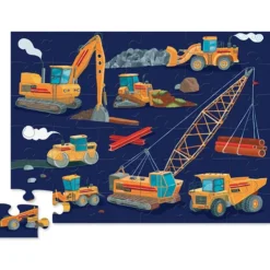 Crocodile Creek Jigsaw Puzzles | 3 Years+>36pc Floor Puzzle - Construction Zone